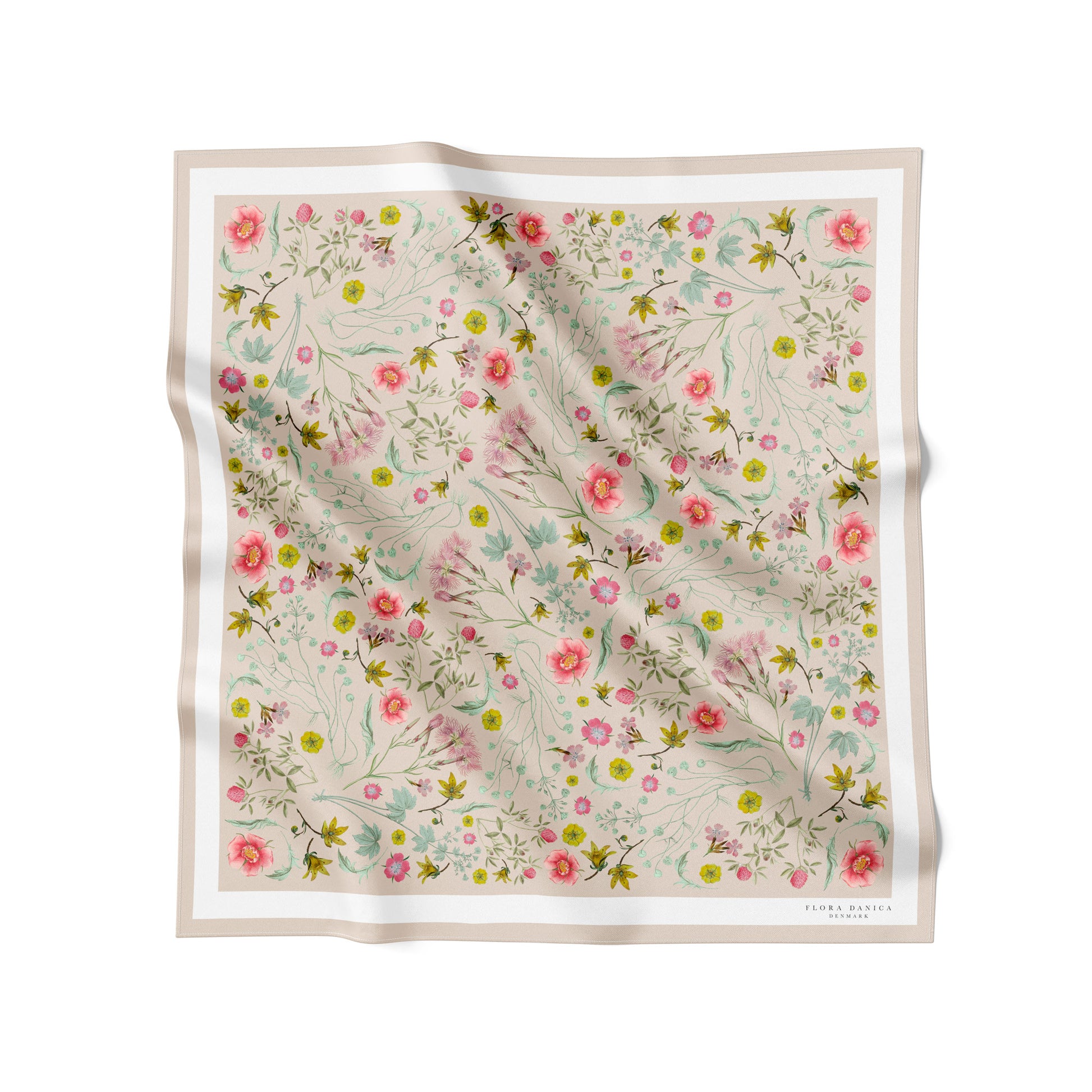 Flora Danica Denmark Beige Garden Silketørklæde Large scarf