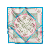Flora Danica Denmark Blue and Pink Nellike silketørklæde Small scarf Blue and Pink Nellike