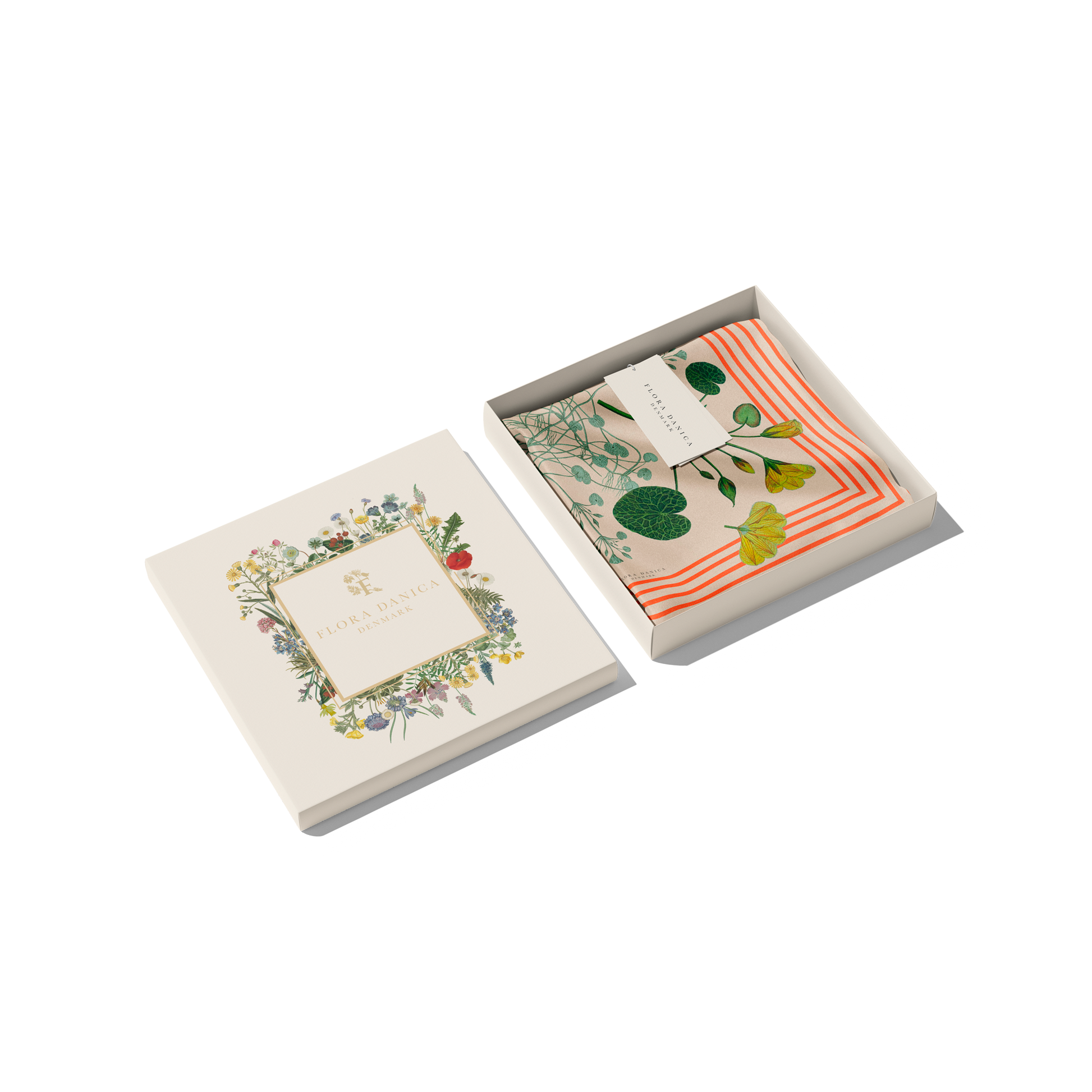 Flora Danica Denmark Candy Striped Blossom 70 scarf Medium Dobbeltsided scarf Candy Striped Blossom