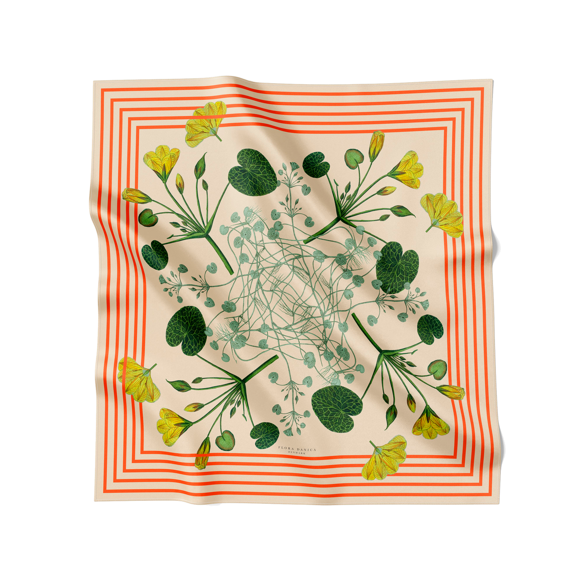 Flora Danica Denmark Candy Striped Blossom 70 silketørklæde Medium Dobbeltsided scarf Candy Striped Blossom