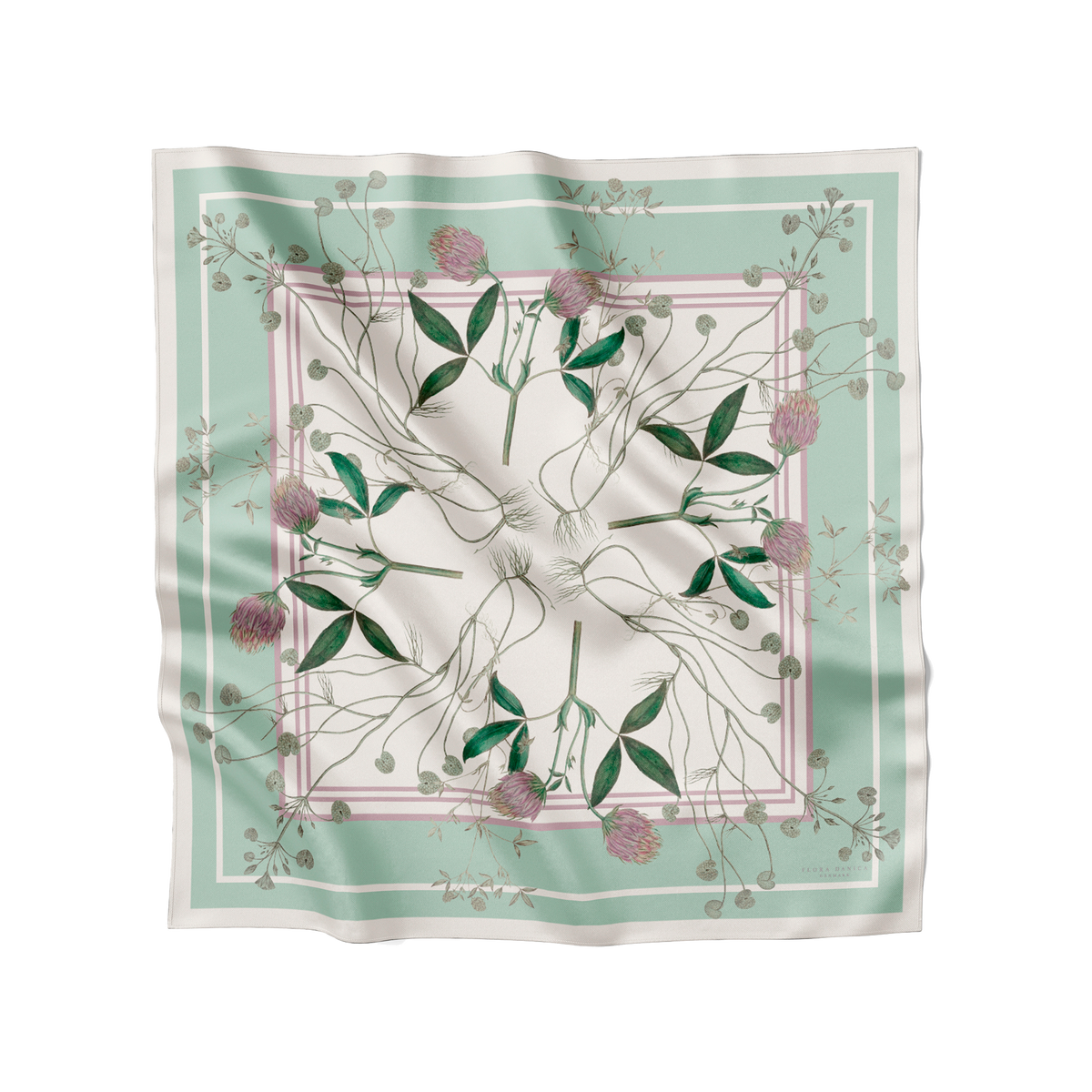 Flora Danica Denmark Celadon brise 53 silketørklæde Small scarf Celadon Brise