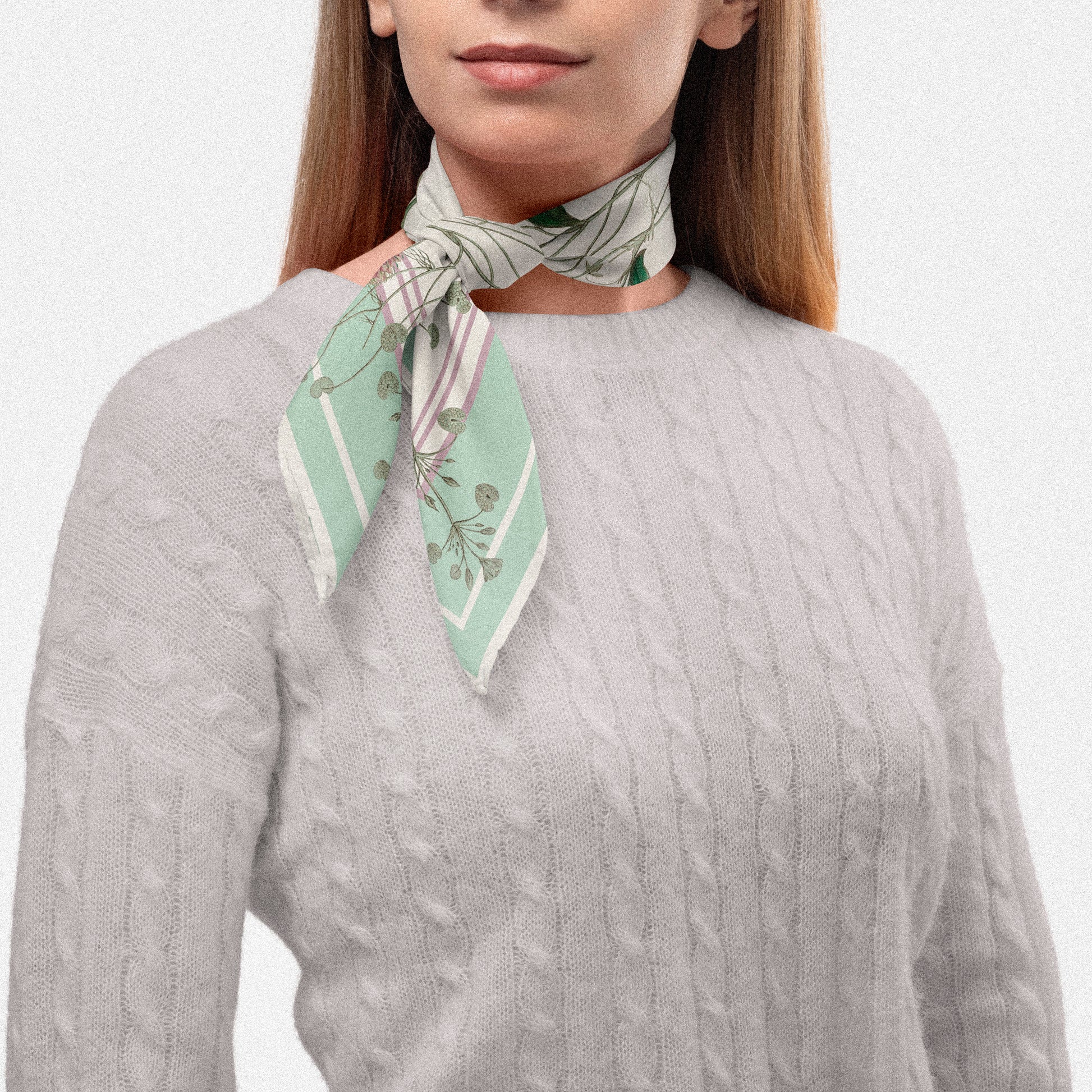 Flora Danica Denmark Celadon brise 70 Silketørklæde Medium Dobbeltsided scarf Celadon Brise