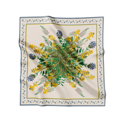 Flora Danica Denmark Cheerful Bouquet silketørklæde Large scarf Cheerful Bouquet Beige/blue