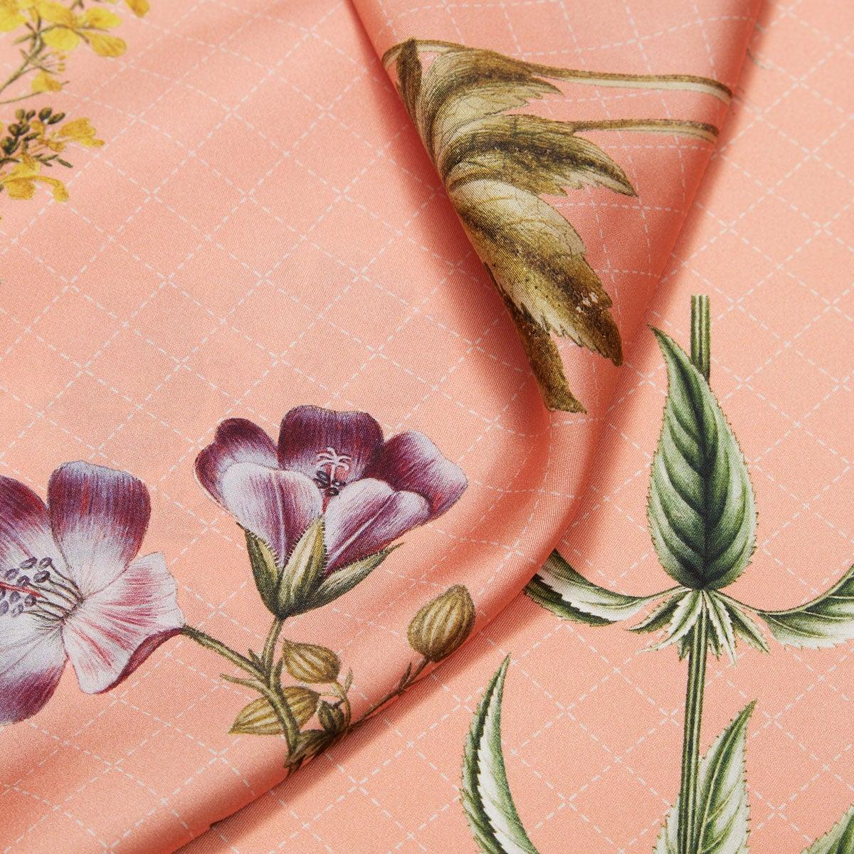 Flora Danica Denmark Coral Flora silketørklæde Large scarf Coral Flora