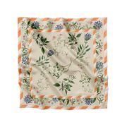 Flora Danica Denmark Flowering Summer Garden silketørklæde Large dobbeltsided scarf Flowering Summer/spring Garden