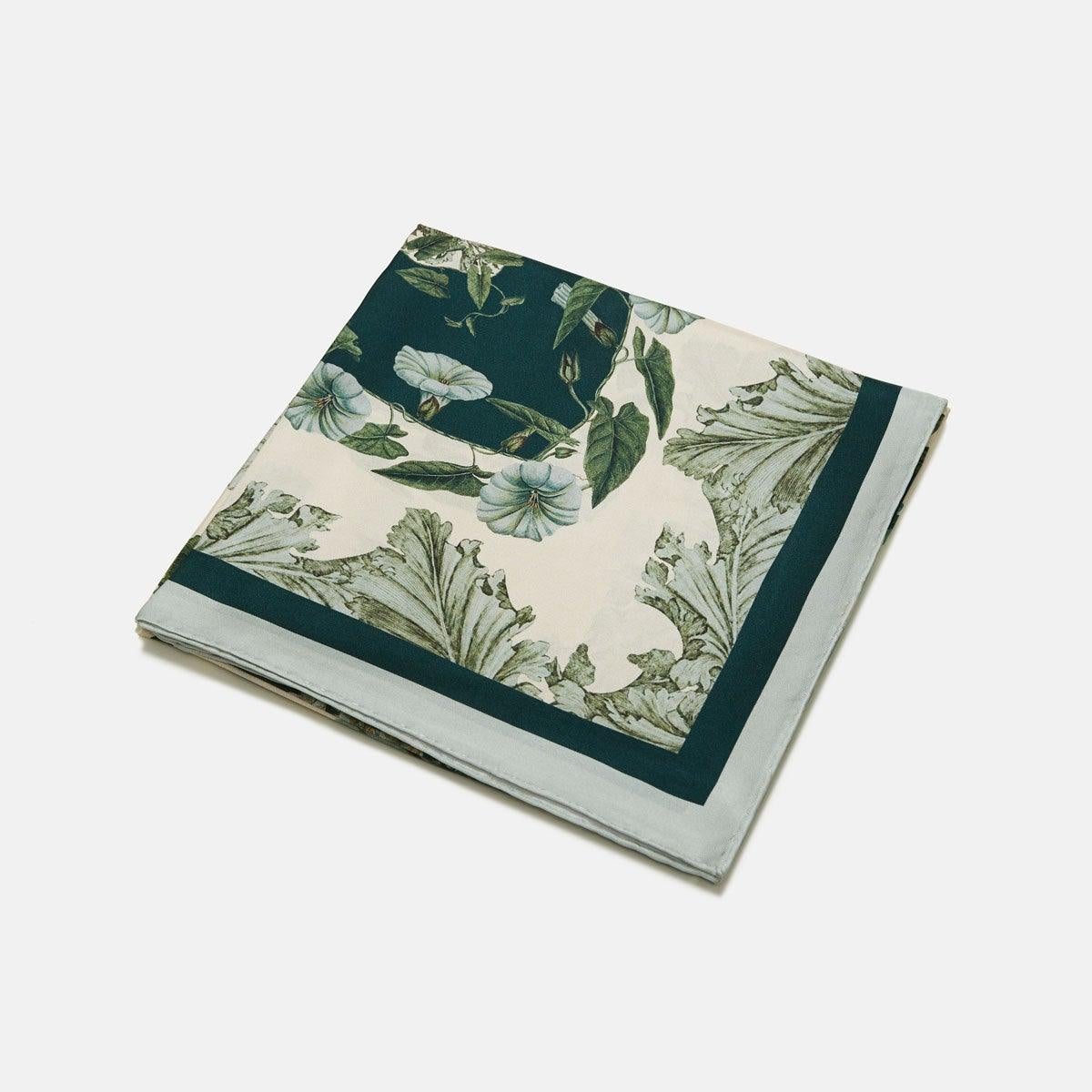 Flora Danica Denmark Green Flora Danica Garden silketørklæde Large scarf Green Flora Danica Garden