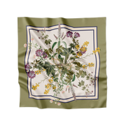 Flora Danica Denmark Green Flora silketørklæde Large scarf Green Flora