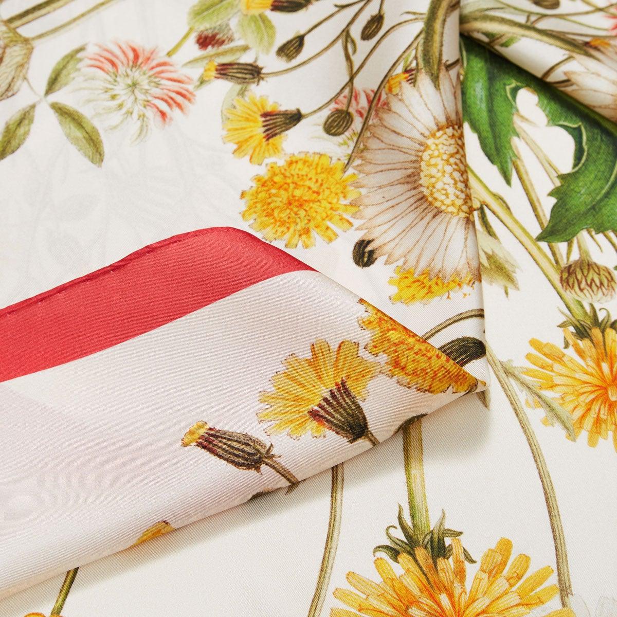 Flora Danica Denmark Meadow silketørklæde Large scarf Meadow Pink/off-white