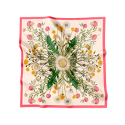 Flora Danica Denmark Meadow silketørklæde Large scarf Meadow Pink/off-white