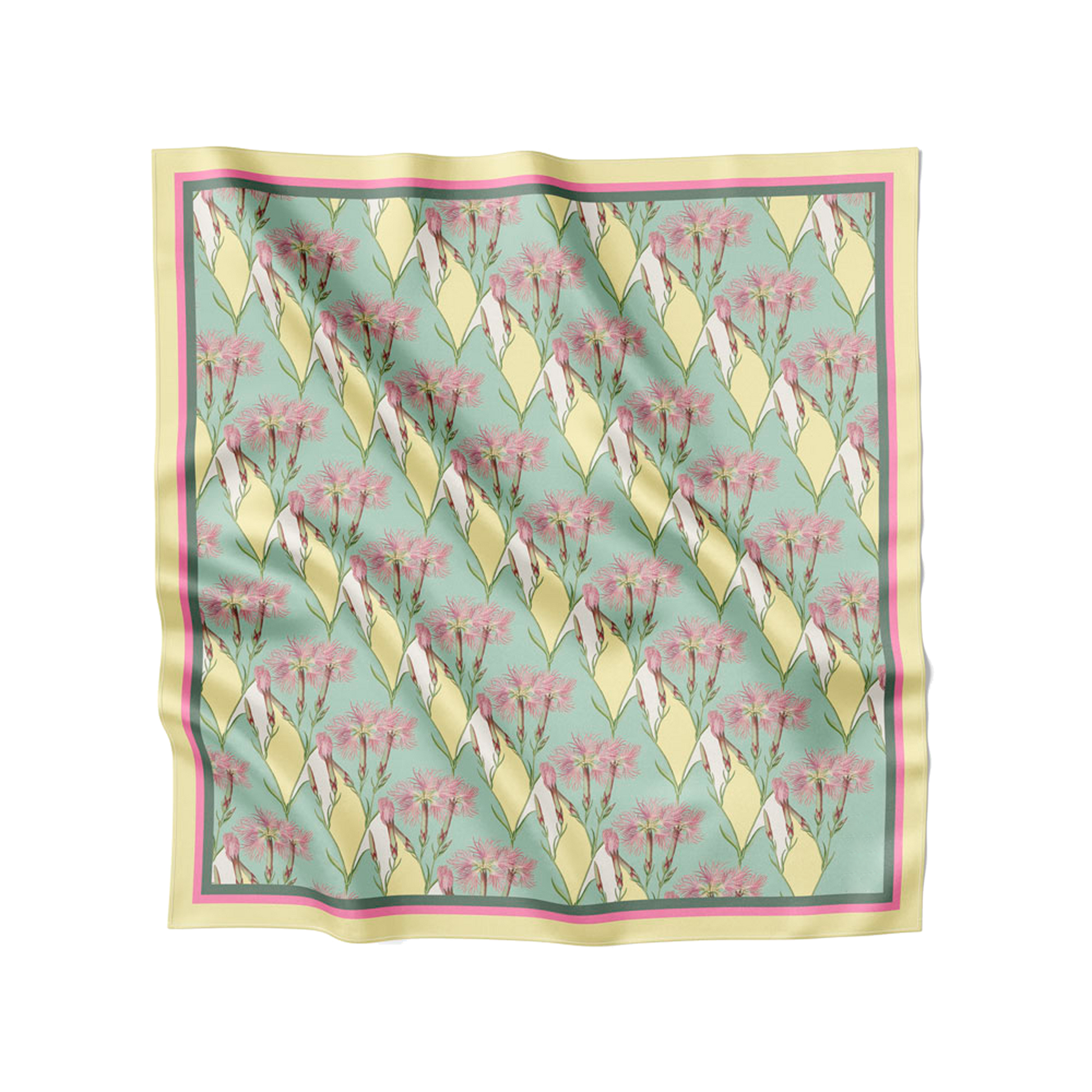 Flora Danica Denmark Pastel Nellike silketørklæde Small scarf Pastel Nellike Yellow