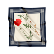 Flora Danica Denmark Poppy In White silketørklæde Small scarf Poppy In White