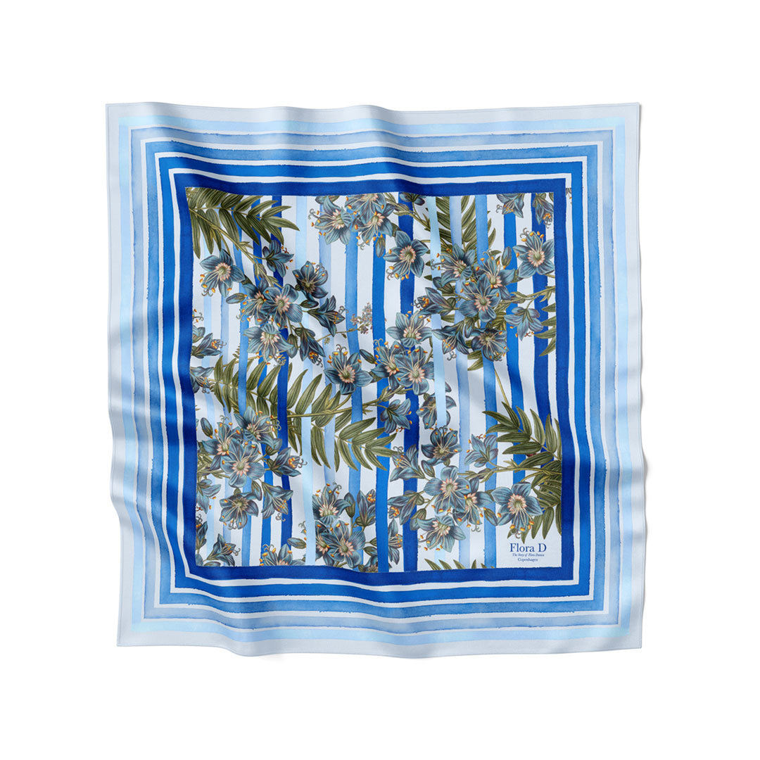 Flora Danica Denmark Royal Blue Striped Scarf Small scarf Royal Blue Striped