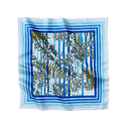 Flora Danica Denmark Royal Blue Striped silketørklæde Small scarf Royal Blue Striped