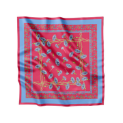 Flora Danica Denmark Scarlet Wildflower 53 silketørklæde Small scarf Scarlet Wildflower Red