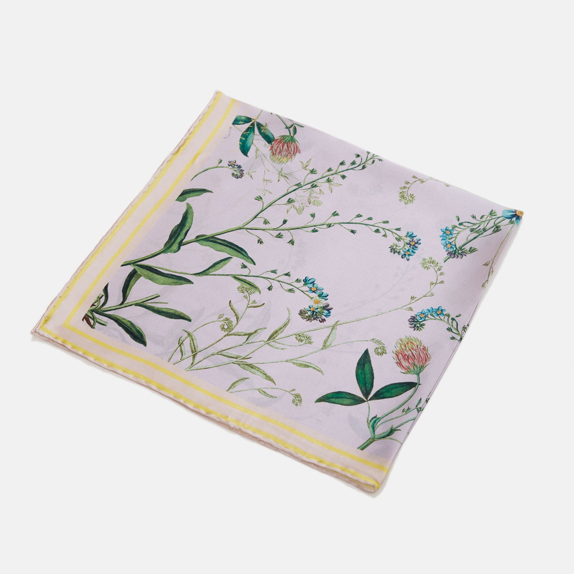 Flora Danica Denmark Summer Garden silketørklæde Small scarf Summer Garden Yellow/purple