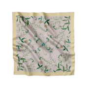 Flora Danica Denmark Summer Garden silketørklæde Small scarf Summer Garden Yellow/purple