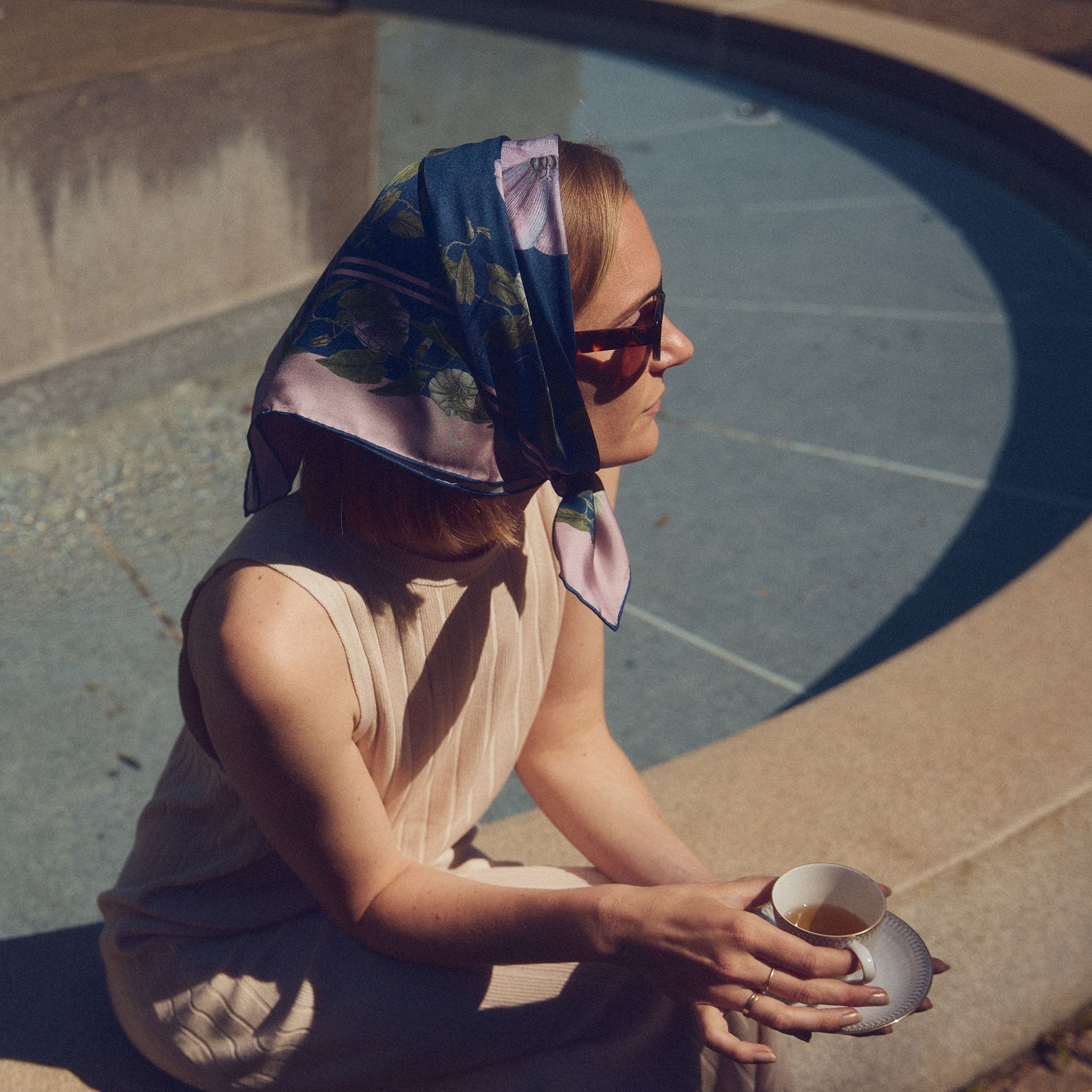 Flora Danica Denmark Violet Nightshade 70 scarf Medium Dobbeltsided scarf Violet-Nightshade purple