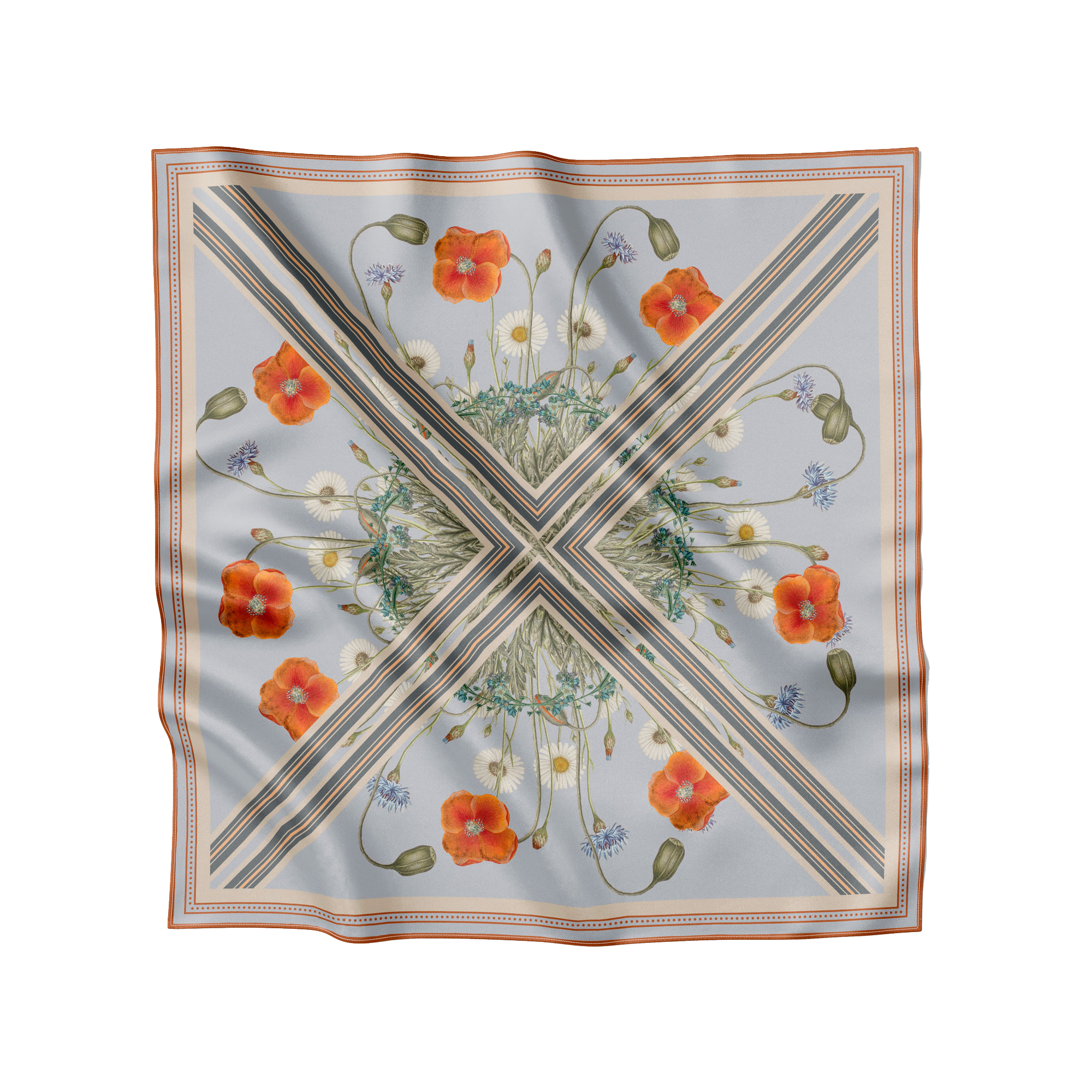 Flora Danica Denmark Wildframe 70 scarf Medium Dobbeltsided scarf Blue Mist