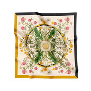 Flora Danica Denmark Yellow Meadow silketørklæde Large scarf Yellow Meadow