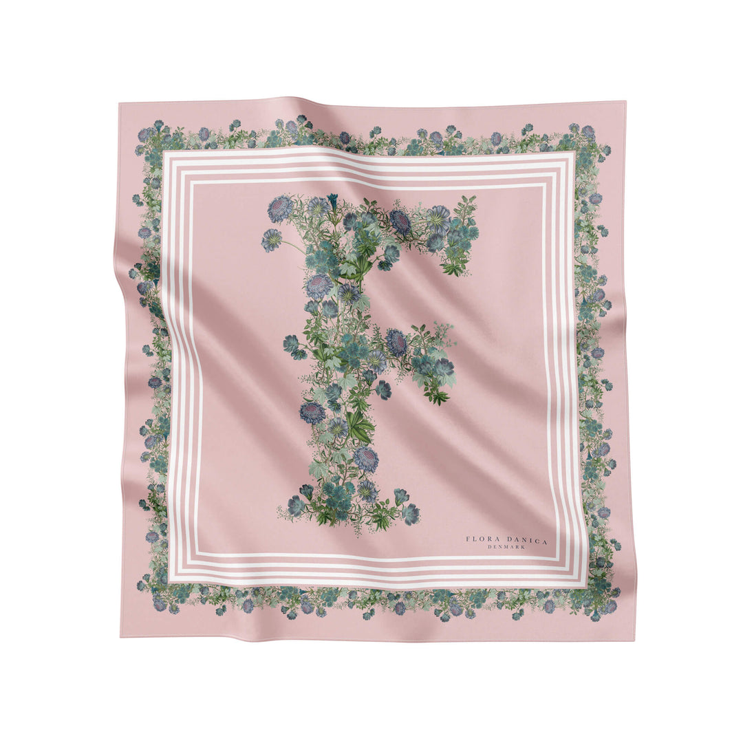 Flowering Pink F silk scarf