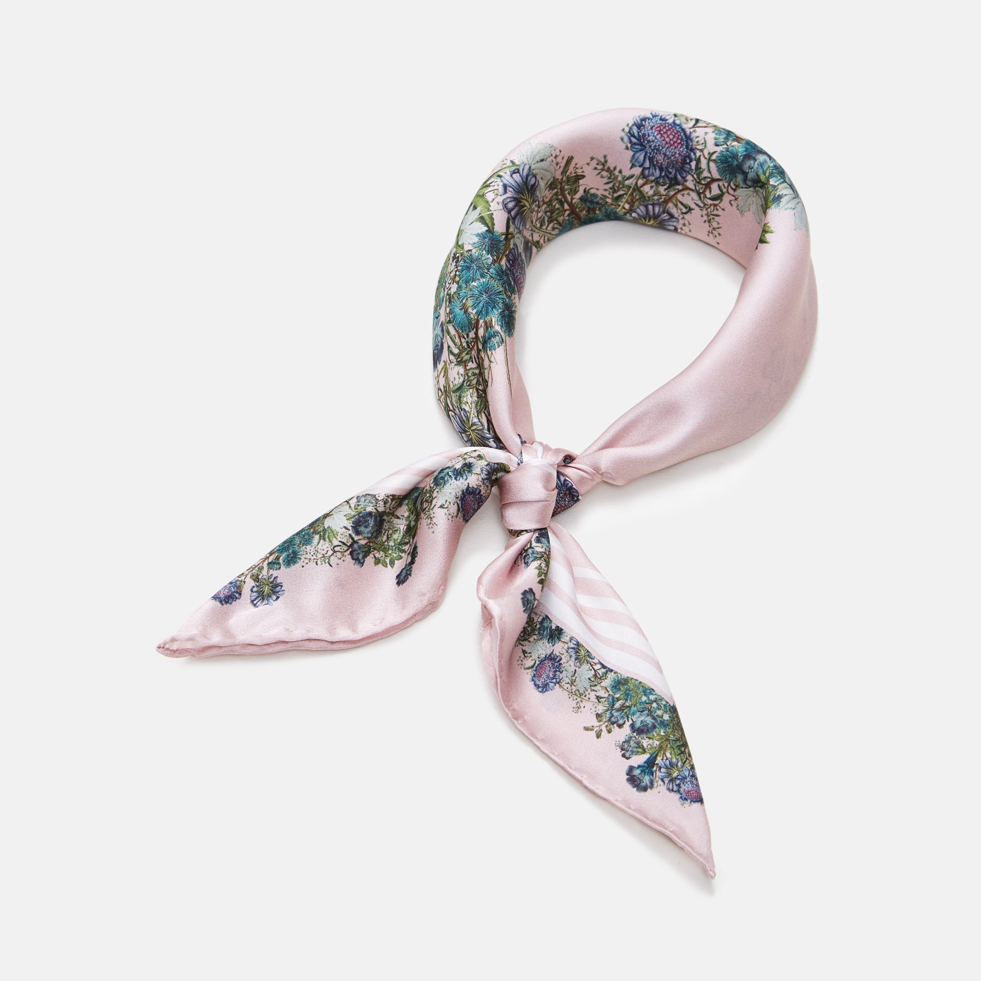 Flowering Pink F silk scarf