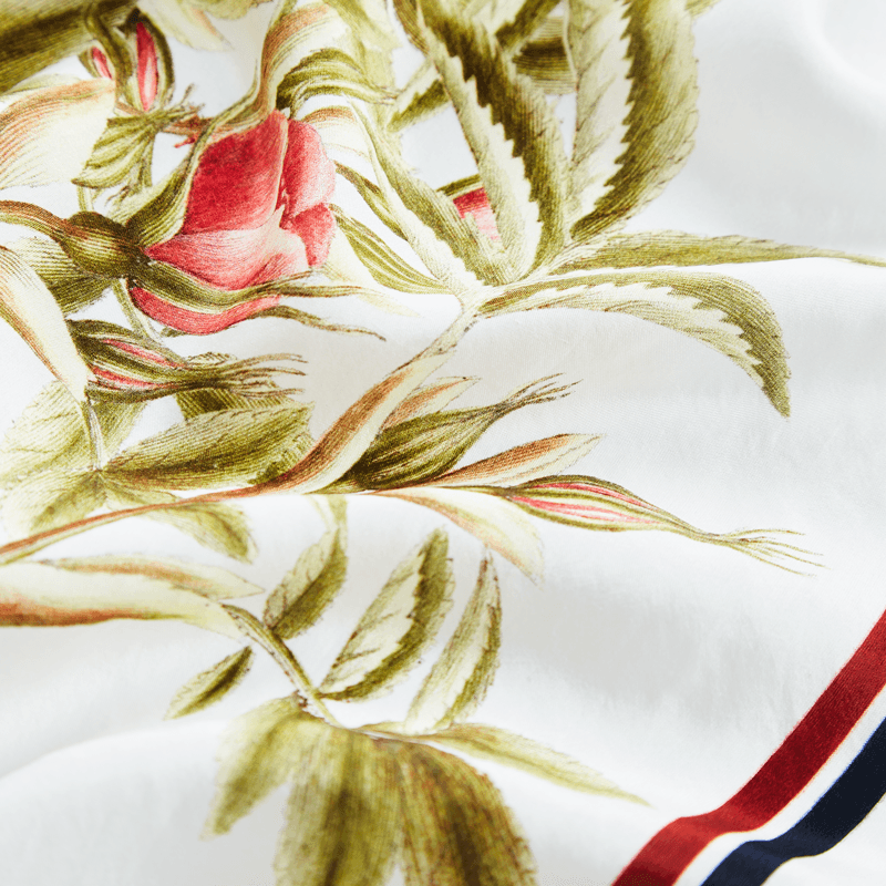 White Rose Silk silketørklæde - FLORA DANICA DENMARK